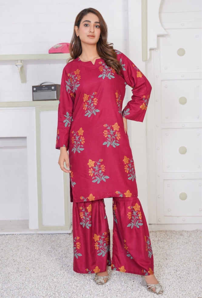 Sharara Printed 2 Piece Dress Stitched